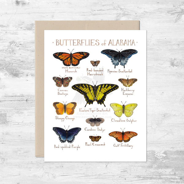 Butterflies of Alabama Note Card
