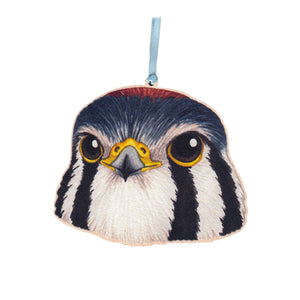 Wholesale Christmas Ornaments: American Kestrel Portrait