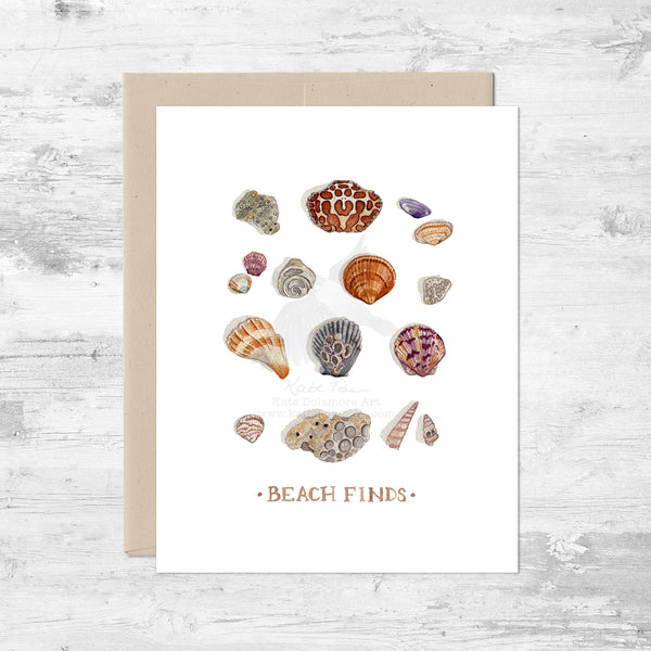 Beach Finds Note Card