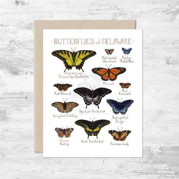 Butterflies of Delaware Note Card