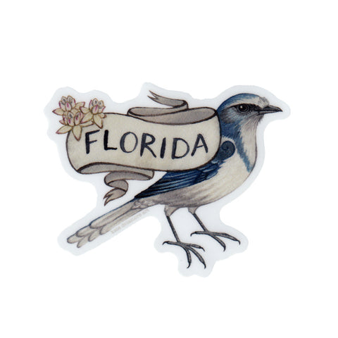 Wholesale Vinyl Sticker: "Florida" Scrub-Jay