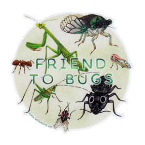 Wholesale Vinyl Sticker: "Friend to Bugs"
