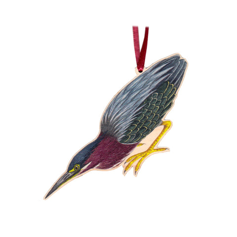 Wholesale Christmas Ornaments: Green Heron