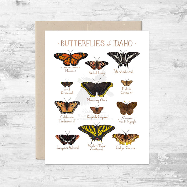 Butterflies of Idaho Note Card