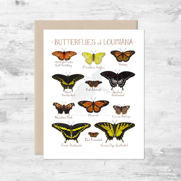 Butterflies of Louisiana Note Card