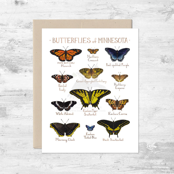 Butterflies of Minnesota Note Card