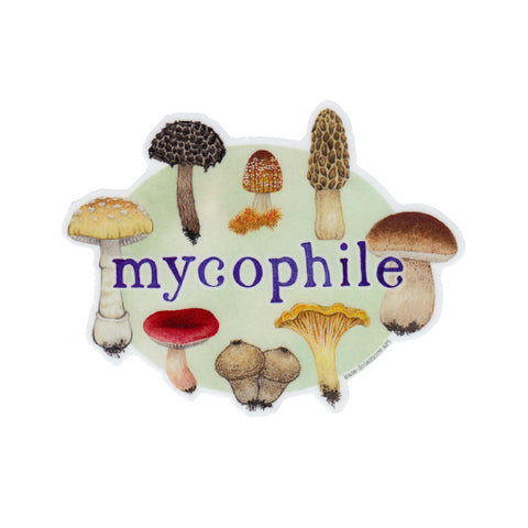 Wholesale Vinyl Sticker: "Mycophile" Mushrooms