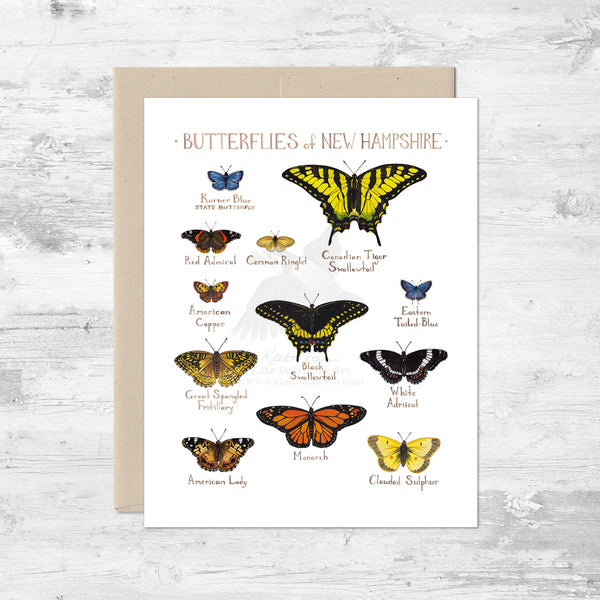 Butterflies of New Hampshire Note Card