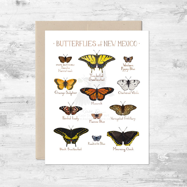 Butterflies of New Mexico Note Card