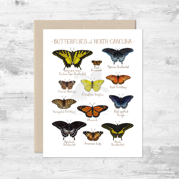 Butterflies of North Carolina Note Card
