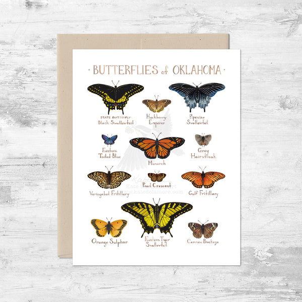 Butterflies of Oklahoma Note Card