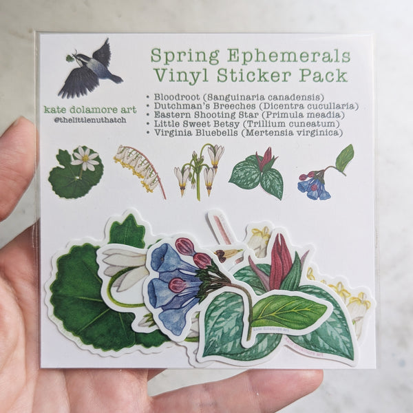Wholesale Vinyl Sticker: Spring Ephemerals Set