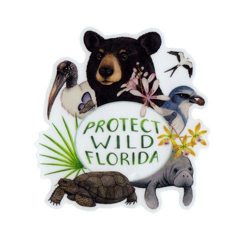 Wholesale Vinyl Sticker: Protect Wild Florida