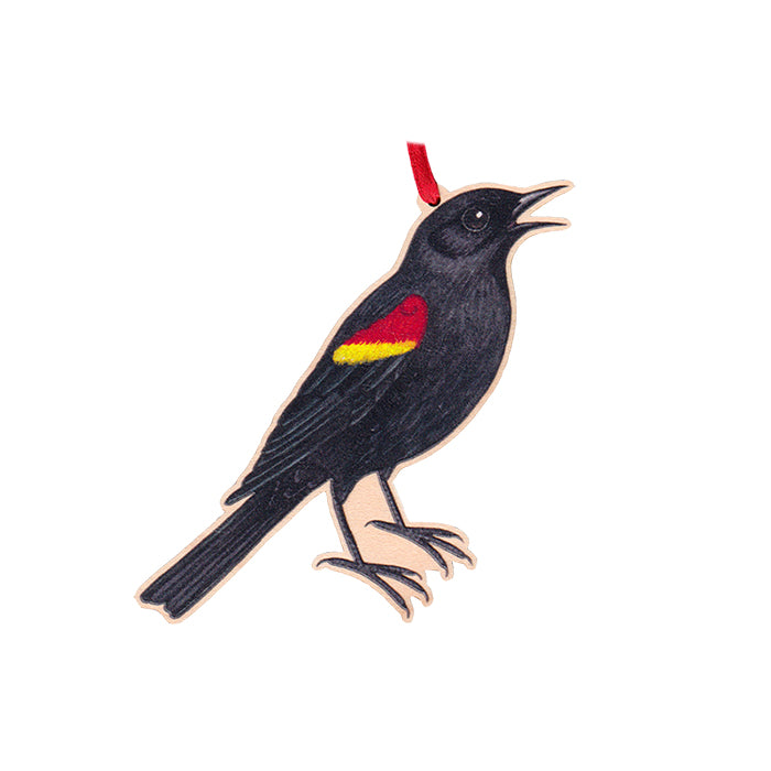 Wholesale Christmas Ornaments: Red-winged Blackbird