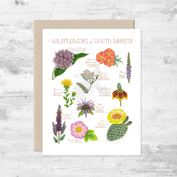 Wildflowers of South Dakota Note Card