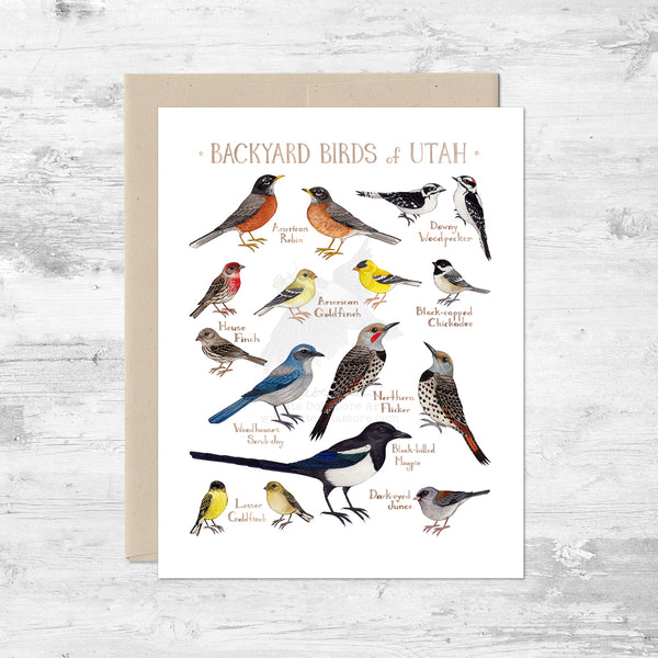 Backyard Birds of Utah Note Card