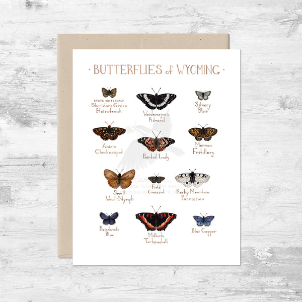 Butterflies of Wyoming Note Card
