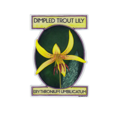Wholesale Vinyl Sticker: Dimpled Trout Lily