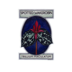 Wholesale Vinyl Sticker: Spotted Wakerobin
