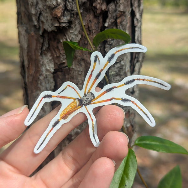 Wholesale Vinyl Sticker: Golden Silk Spider