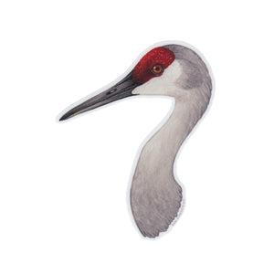 Wholesale Vinyl Sticker: Sandhill Crane Portrait