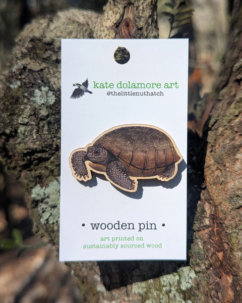 Wholesale Wooden Pins: Gopher Tortoise