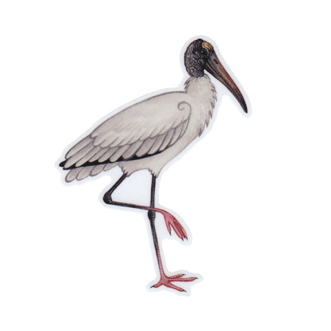 Wholesale Vinyl Sticker: Wood Stork (foot up)