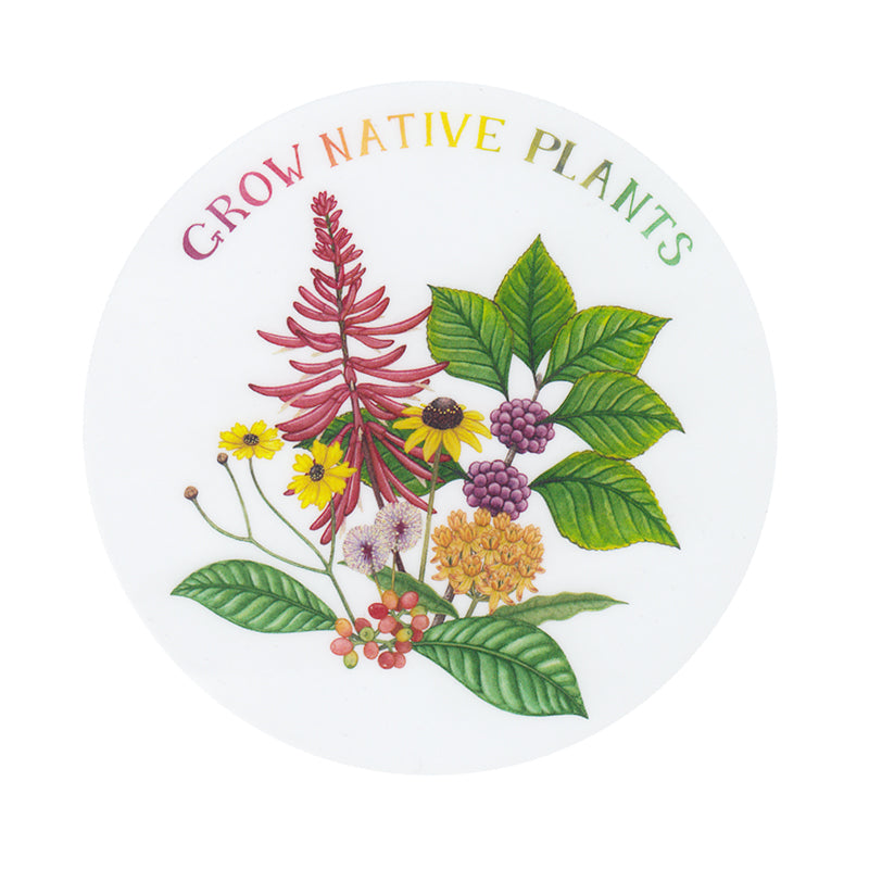 Wholesale Vinyl Sticker: Grow Native Plants