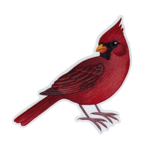 Wholesale Vinyl Sticker: Northern Cardinal (Male)